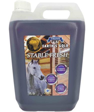 Trade Chemicals HORSE STABLE CLEANER DISINFECTANT - Earths Gold Stable Fresh 5L (Lavender) - Buy Online on GoSupps.com