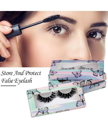 MWoot 24-Piece Butterfly Print Eyelash Packaging Box | Empty Storage for False Eyelashes & Care Tools - Buy Online on GoSupps.com