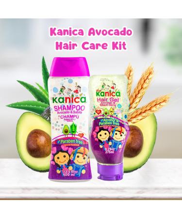 Avocado Hair Care Kit for Kids & All Hair Types | Nourishing Shampoo & Gel | 13.5oz & 9.29oz - Buy Online on GoSupps.com