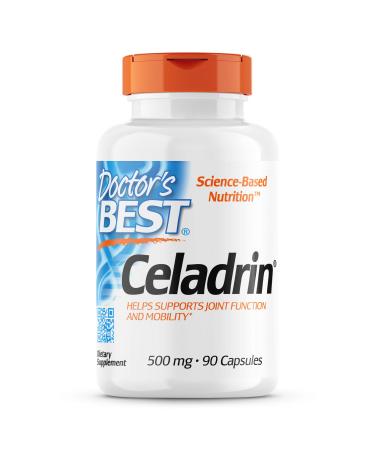 Doctor's Best Celadrin, Non-GMO, Gluten Free, Joint Support, 500 mg, 90 Caps 90 Count (Pack of 1)