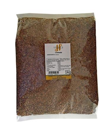 Hides Fine Foods - Linseeds 1kg - GMO Free - Suitable for Vegetarians - Breakfast - Porridge - Granola - Salads - Seed Mixes - Smoothies - Baking - High in Omega 3