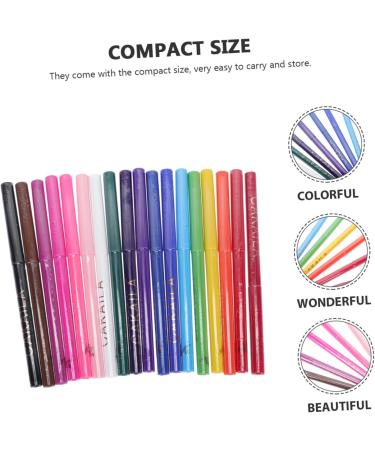 DOITOOL Eyes Cosmetics Tools 18pcs Eyeliner Accessories for Teen Girls Colors Eye Liner Woman Makeup Tools Matte Miss Make up - Buy Online on GoSupps.com