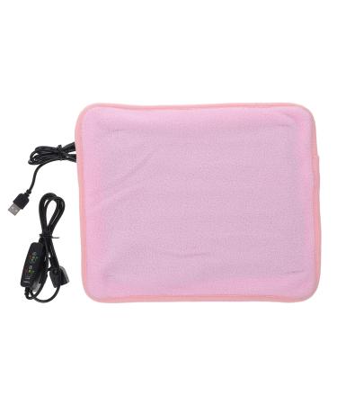 FRCOLOR Heat Mat Reptile Pet Heating Pad Small Puppy Heat Pad USB Electric Pet Heated Bed Mat for Cats Turtle Lizard Reptile Thermal Sleeping Pad Adjustable 11.8 X 9.8 in 30X25X0.1CM Pink