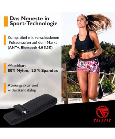 Buy TALAFIT Heart Rate Monitor Replacement Strap - Compatible with Wahoo Tickr Garmin & Polar Chest Straps | Durable & Comfortable - Buy Online on GoSupps.com