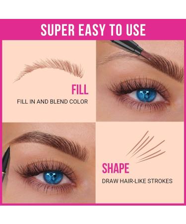 iMethod Microblading Eyebrow Pencil - 2-in-1 Dual-Ended with 3-Micro Fork Tip & Brush - Natural Dark Gray Brows - Buy Online on GoSupps.com