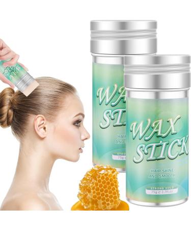 2Pcs Hair Wax Stick Edge Control Slick Stick Long Lasting Non-Greasy Hair Finishing Wax Stick Portable Broken Hair Styling Wax Stick Hair Shaping Cream Wax for Flyaways by AnWoor(Diagram) - Buy Online on GoSupps.com