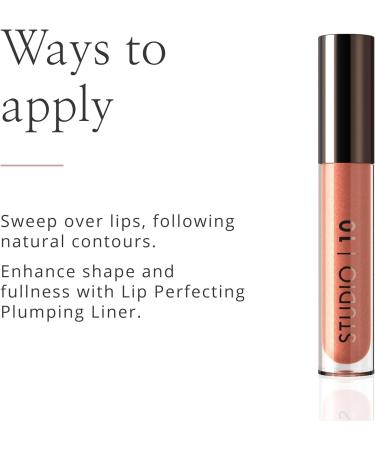 Studio 10 Perfecting Lip Balm Triple Action Moisturizing Tinted Lip Balm Ultimate Treatment for Hydrated Plump Lips Wearable Peach Tint - Buy Online on GoSupps.com