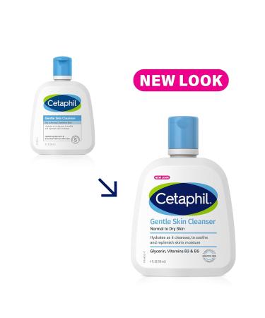 Cetaphil Face Wash Hydrating Gentle Skin Cleanser for Dry to Normal Sensitive Skin 4 oz 3 Pack Fragrance Free Soap Free and Non-Foaming Unscented 4 Fl Oz (Pack of 3) - Buy Online on GoSupps.com