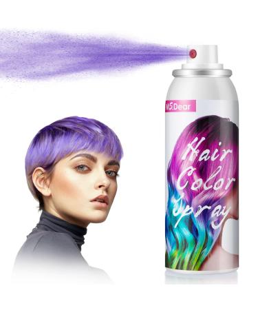 ONE-TIME USE Purple Hair Color Spray for Christmas Party Crazy Hair Day - 1-Day Washable 100ML