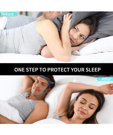 Adjustable Anti-Snoring Chin Strap for CPAP Users - Lightweight Grey Snoring Solution for Men and Women - Buy Online on GoSupps.com
