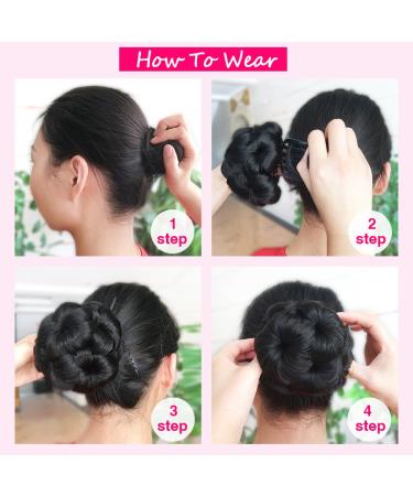 HANNE Synthetic Chignon Ponytail Hair Extension - Natural Black - Buy Online on GoSupps.com