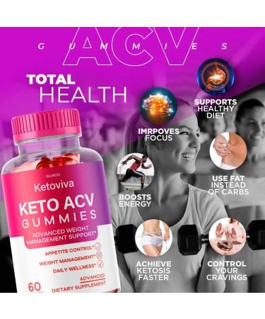 Glukoo Ketoviva ACV Keto Gummies - 30 Day Supply of K3 Viva Gummies for Keto Support - Buy Online on GoSupps.com