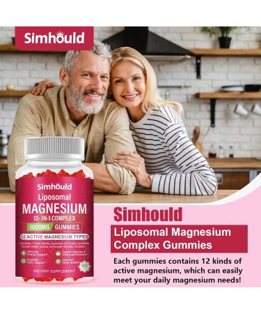 2 Packs Liposomal Magnesium Complex Gummies-as 12 Forms of Magnesium Citrate Glycinate Malate Oxide and More with Vitamin D3 B6 C Ashwagandha & CoQ10 for Women and Men-Support Bone & Muscle 120 Cts 60 Count (Pack of 2) - Buy Online on GoSupps.com