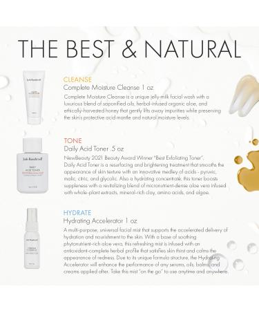 Josh Rosebrook Essentials Kit | Travel Size Cleanse Tone & Hydrate Skincare Set | Complete Moisture Cleanse Daily Acid Toner & Hydrating Accelerator  - Buy Online on GoSupps.com
