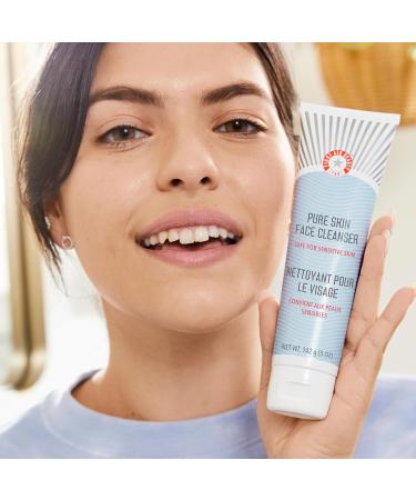 First Aid Beauty - Pure Skin Face Cleanser Effectively Removes Makeup Dirt and Impurities Gentle Cleanser Leaves Skin Soft & Supple Safe for Sensitive Skin Fragrance Free 8 oz 8 Ounce (Pack of 1) - Buy Online on GoSupps.com