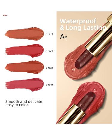 LAMUSELAND Matte Lipstick Makeup Set - 2Pc/Set Long Lasting Velvet Lip Stain & Gloss Primer Gift Kit for Girls - Waterproof & Non-stick Cup Formula (White) - Buy Online on GoSupps.com