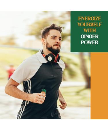 Gourmanity Organic Peruvian Ginger Shots with Turmeric Orange and Carrot Juice for Added Wellness Easy Grab & Go Ginger Shots Bottles No Additives or Fillers (12 x 2.03oz/60 ml) - Buy Online on GoSupps.com