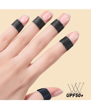 Manicure Gloves Fingerless with Decals Tape Anti UV Gloves for Nail Lamp Light Skin Care Soft Breathable Comfortable Gloves - Buy Online on GoSupps.com