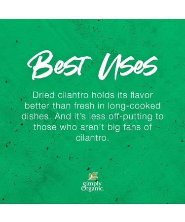 Organic Cilantro Leaf - Cut & Sifted - Certified Organic - 0.14 oz - Coriandrum sativum L - Buy Online on GoSupps.com