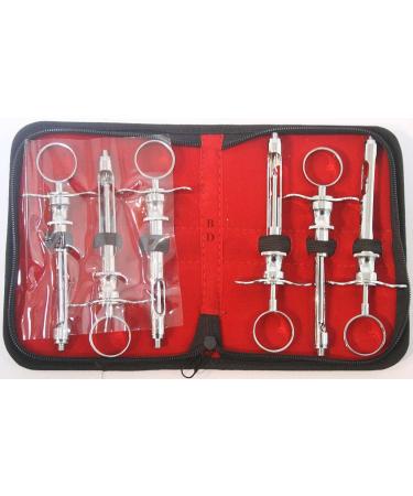 Bdeals 6 Pcs Set of Aspirating Syringe with Pouch Good Quality