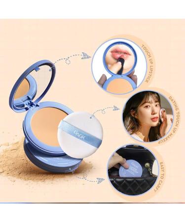 Summer Oil Control Matte Perfections Pressed Powder Sacerdote Lady Polvo Oil Control Face Pressed Powder Matte Setting Powder Makeup Waterproof Long Lasting Finishing Powder (03#) - Buy Online on GoSupps.com