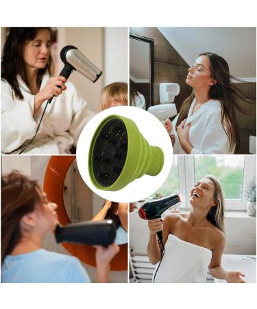 Pzuryhg Blow Dryer Vent Hood - Heat Resistant Foldable Silicone Hair Dryer Vent Hood Soft Multifunctional Universal Hair Dryer Accessories for Hair Styling green - Buy Online on GoSupps.com