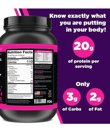 Whey Protein Powder for Women - Weight Loss & Lean Muscle - Low Carb, Gluten Free - Grass Fed, rBGH Hormone Free - Creamy Vanilla 2 lb - Buy Online on GoSupps.com