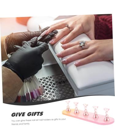 POPETPOP 4 Sets Nail Practice Holder Creative Nail Holders Nail Display for Nail Art Manicure Nail Racks Training Nail Stands Beauty Nail Decor Plastic Strip Nail Painting - Buy Online on GoSupps.com