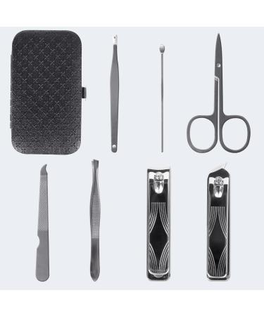 Best 7-Piece Manicure Set | Nail Clippers & Pedicure Tools for Men - International Shipping Available - Buy Online on GoSupps.com