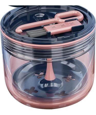Portable Sapphire Blue Mouth Protection Case | Leak-Proof Prosthesis Container with Mirror | Ideal for Bathroom & Travel - Buy Online on GoSupps.com