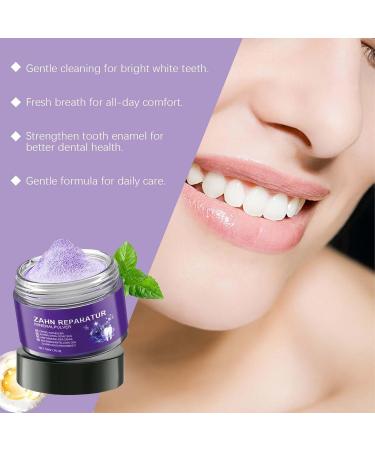 rabuu Purple Tooth Powder Mild Cleansing Long Lasting Fresh Breath Daily Oral Care Stain Removal For A Radiant Smile - Buy Online on GoSupps.com
