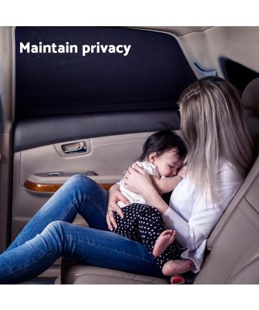Universal Car Window Sun Shade - 2 PCS Rear Windscreen Blackout Covers for Baby, Child & Pets - Anti-UV Protection and Privacy Shield - Buy Online on GoSupps.com