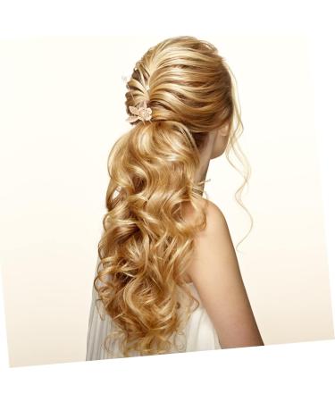 Beatifufu 1 Set Wedding Hair Comb Bridal Headdress Flower Hair Pin Wedding Headdress Bridal Headpiece Bridal Hair Accessories Wedding Hair Accessories Flower Hair Comb Flower Leaf Hair Comb - Buy Online on GoSupps.com