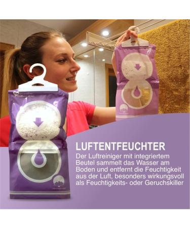 4-Pack My to Dehumidifier Cabinet - 190g Each | Essential Mold Prevention | Ideal for Windows Caravans Homes & Kitchens | Lavender Scented - Buy Online on GoSupps.com