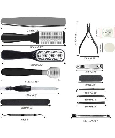 36 in 1 Professional Pedicure Kit - Foot Rasp & Dead Skin Remover for Home & Salon Care - Buy Online on GoSupps.com