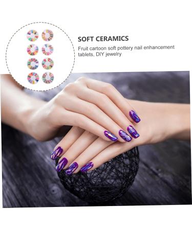 minkissy 8 Boxes Soft Pottery Polymer Clay Cane Slicer Fruit Slices for Resin Clay Beads for Jewelry Stickers Scrapbooking Fruit Slices Charms Polymer Spacer Beads 3d Bracelet Beads - Buy Online on GoSupps.com