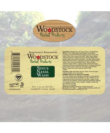 Woodstock Herbal Products Sinus Nasal Wash 1 oz. - Natural Nasal Passage Health - Buy Online on GoSupps.com