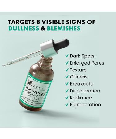 Eclat Skincare Niacinamide Serum - Unisex - All Skin Tones - 1 oz | Improve Skin Texture & Glow - Buy Online on GoSupps.com