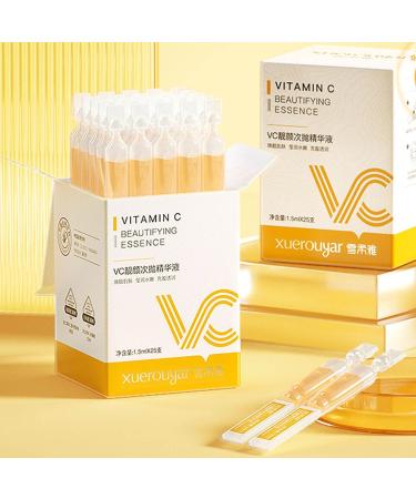 Vitamin C Serum for Face Hydrate and Firm Skin Moisturizing Vitamin E Smoothing Dry/Sensitive Skin Dull and Dry Skin Face Serum for Women 25 Ampoules - Buy Online on GoSupps.com