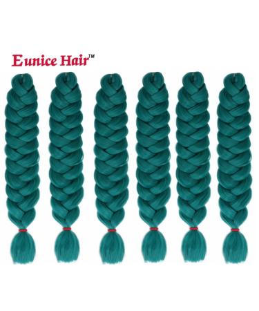 6 Packs Haolocs Jumbo Lichten Hair Extensions | Braun Colorful DIY Crochet Box | 100 cm Green | Premium Kunsthaar for International Shipping - Buy Online on GoSupps.com