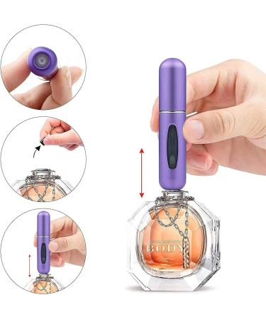 WAEKIYTL Mini Refillable Perfume Atomizer Spray Bottle 5ml Travel Size (2pcs) - Buy Online on GoSupps.com