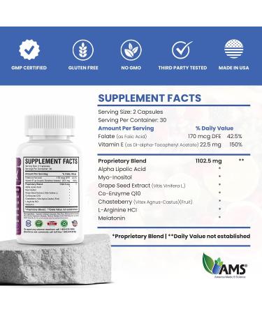 OVA-Max Prenatal Vitamins for Women (120 Capsules) | Boost Fertility & Ovulation, Pregnancy Aid | CoQ10, Folic Acid, Myo-Inositol | 120 Count - Buy Online on GoSupps.com