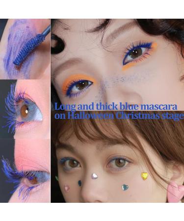 5D Blue Fiber Mascara with Comb for Long Lasting, Thick Lashes - Smudge-Proof and Curling - Perfect for Halloween and Christmas - Buy Online on GoSupps.com
