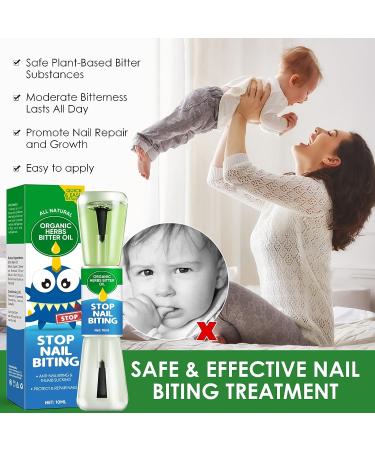 Plant-Extract Nail Biting and Thumb Sucking Treatment - Stop Bad Habits Naturally - Nail Care Formula 0.35 Fl Oz - Buy Online on GoSupps.com
