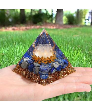 Buy Xiannvxi Lapislazuli Orgonite Pyramid - Positive Energy & Spiritual Healing Crystals for Meditation | International Shipping - Buy Online on GoSupps.com