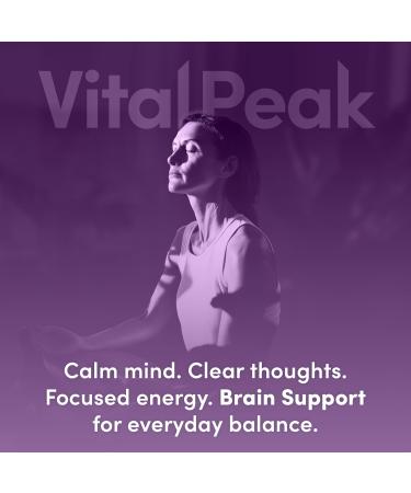 Vital Peak Brain Peak - Brain Supplements for Memory and Focus - Supports Brain Health - with Niacin GABA Alpha GPC L-Tyrosine Bacopa Monnieri - Vegan Gluten Free Dairy Free - 60 Capsules - Buy Online on GoSupps.com