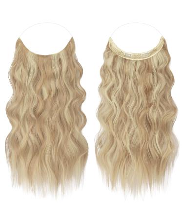 Feshfen Secrets Invisible Hair Extensions - Long Corrugated Synthetic Hair for Women | Dark Golden Mix 50 cm - Buy Online on GoSupps.com