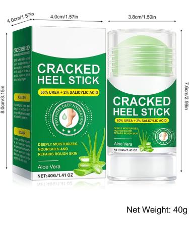  Generisch Foot cream for cracked heels - Moisturizing urea stick for very dry skin - Repairing cream - For rough elbows and knees - For women men teenagers home travel - Buy Online on GoSupps.com