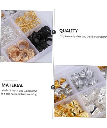 Beavorty bead the ring Dreadlock Hair Tube hair cuffs filigree tube dreadlocks ring hair braid rings Hip Hop Hair Decorations dread locks ring jewelry hair accessories - Buy Online on GoSupps.com