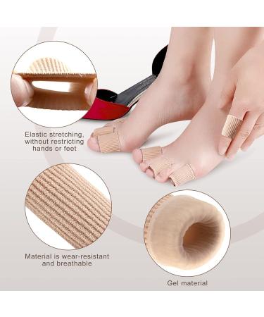 Obidodi 5pcs Cuttable Toe Cushions - Elastic Fabric with Silicone Gel Lining - Toe Sleeve Protectors for Pain Relief - Corns, Blisters, Calluses - S Diameter 1.5CM - Buy Online on GoSupps.com